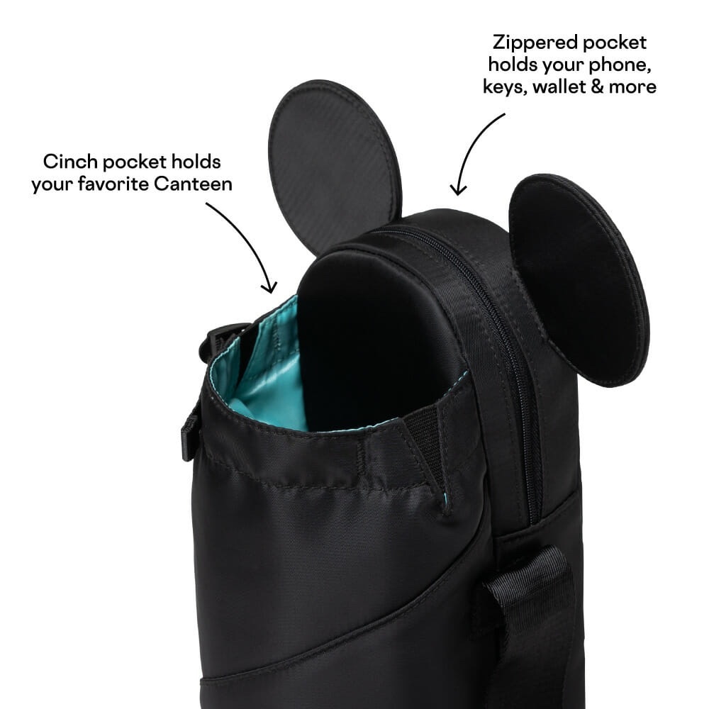 Corkcicle Black Mickey Mouse Crossbody
